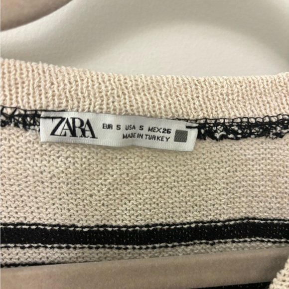 Zara striped knit summer sweater (small) - Picture 3 of 3